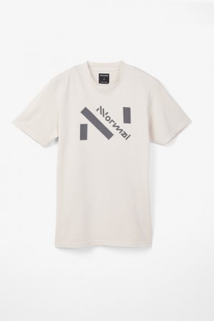 NNormal Organic cotton t-shirt Hvide | EU1853497