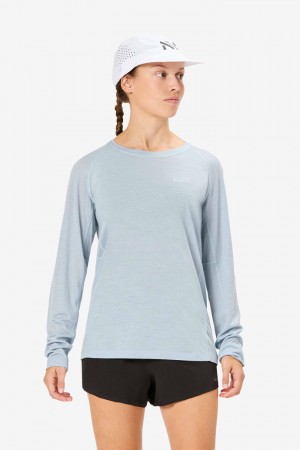NNormal merino long sleeve t-shirt Blå | HJ4608527